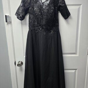 NWT, MXC, From Faeriesty! Black Lace Elegant Formal Dress